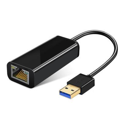 China High Speed ​​Mobile Devices .desk USB 3.0 RJ45 10/100/1000Mbps Computer Hub ABS To Lan Gibabit Ethernet Adapter For PC Computer for sale