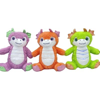 China Custom Big Eyes Dinosaur Baby Plush Toys Cartoon Crystal Animals Stuffed Plush Toy for sale