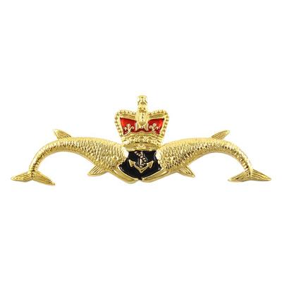 China Wholesale cheap fish logo ALLOY lapel pin custom crown brooch pin for sale for sale