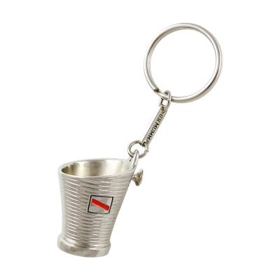 China Custom Designer Art Wholesale Novelty 3D Ice Bucket Key Chain Folk Key Chain Supplier for sale