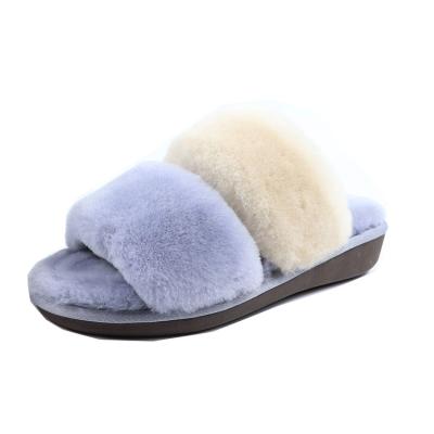 China Fashion Trend Women Designer Real Fur Bedroom Home Slippers for sale