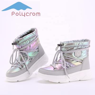 China Chunky Heels Fashion Trend Tide Brand Lady Chunky Boots Chunky Heels Women Shoes Thick Outsole Snow Boots for sale