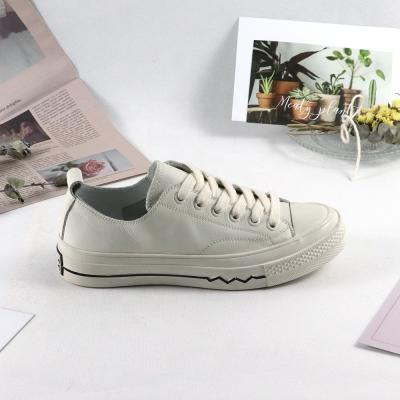 China 2020 Fashion Trend Kids Ladies Custom Women's Casual White Leather Canvas Shoes Sneakers for sale