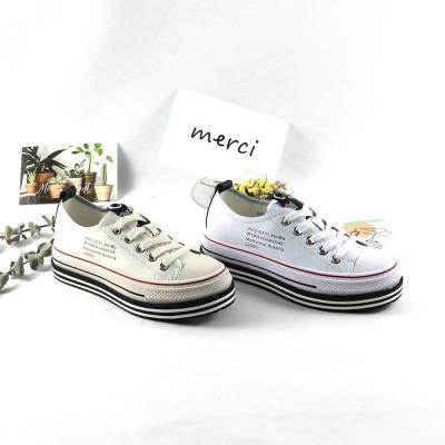 China Fashion Trend Fashion Girls Women Kids Leather Trim Low Top Flat Shoes Sport Hot Odm Canvas Shoes New Whote for sale