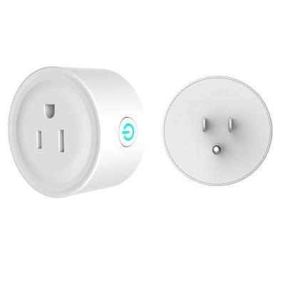 China Residential/Multi-Purpose Factory Sale Mini Wireless USA Wi-Fi Compatible Alexa Socket Compatible Smart Plug For Google Home for sale