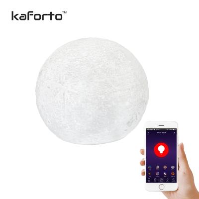 China New 2019 3d Room Moon Light Touch Control Cool White With USB Moon Fill Lamp 15cm for sale