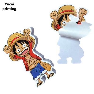 China Waterproof Custom Vinyl Stickers Cartoon Individual Die Cut Sticker Label Printing for sale