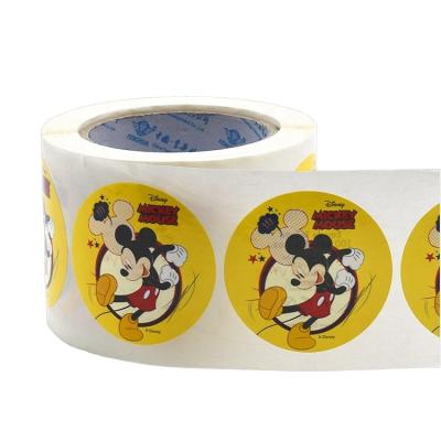 China Waterproof Customized Adhesive Round Vinyl Logo Sticker Label for sale