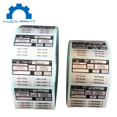 China Custom Printed Water Glue Serial Number Sticker Label CMYK Adhesive Roll Labels for sale