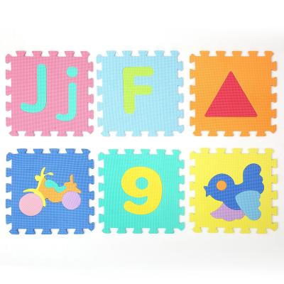 China Eco-Friendly and Non-Toxic Interlocking Material Eco-Friendly Foam Baby Play Puzzle Mat with Straight Edges for Playing, EVA Babies Crawling Mat for sale