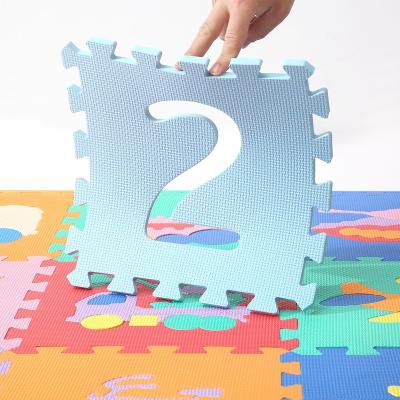 China 60*60 and 30*30 Eco-friendly Material Interlocking Puzzle Foam Baby Play Mat with Straight Edges for Playing, EVA Babies Crawling Mat for sale