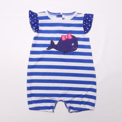 China Wholesale Hot Selling Breathable/Comfortable Girls Clothing Boutique Baby Romper Body Embroidery Newborn Romper With Snap Button for sale