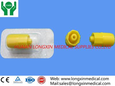 China CE and ISO approved medical disposable yellow or transparent Heparin Caps for I.V. catheters cannulas for sale