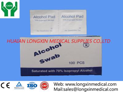 China nonwoven alcohol swabs,70% Isopropyl Alcohol Pad Disposable Alcohol Prep Pad (70% Isopropy for sale