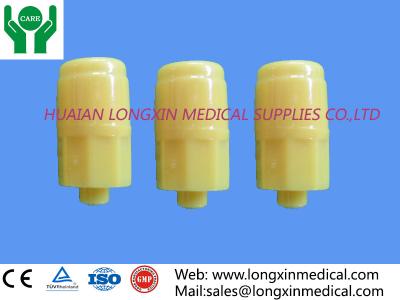 China in-stopper medical disposable yellow or transparent Heparin Caps for I.V. cathet for sale