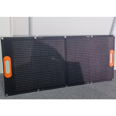 China 100w Solar Panel Lightweight Portable Collapsible Outdoor Folding Solar Panel Mobile Phone Battery Car Travel Solar Battery Panels for sale