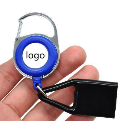 China Cool And Fashion Customized Lighter Rack Stash Safe Clip Retractable Key Chain Lighter Cover for sale