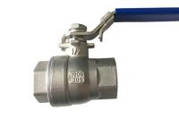 China 1/2“ Full Welded Ball Valve , Socket Weld Ball Valve Blue / Red Handle Color for sale