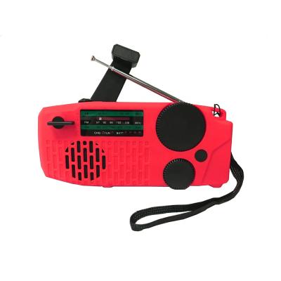 China High Quality Eco-Friendly Rechargeable Solar Hand Crank Dynamo Weather Radio Standby Radio With Flashlight for sale