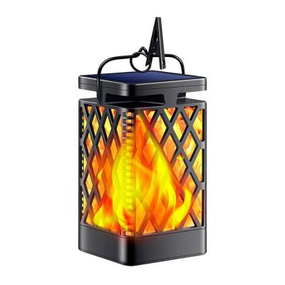 China Realistic Dancing Flameless Flameless Hanging Flickering Flickering Flame Led Solar Decorative Plastic Led Candle Lantern for sale