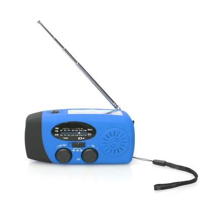 China Hot Selling Noaa Time Eco-friendly Solar Crank Emergency Rechargeable Radio AM Fm for sale