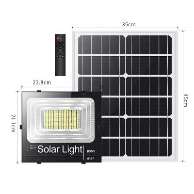 China Factory Price IP67 Outdoor Waterproof Solar Street Flood Lights Led Outdoor Lighting for sale