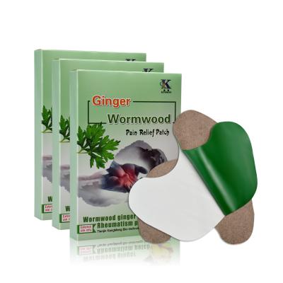 China 2021 New Products Pain Relief Patch Ginger And Hot Wormwood Pain Relief Patch For Rheumatism Herbal Ginger Patch for sale