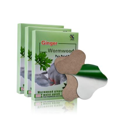 China Absinthe Ginger Waist Pain Relief KangMeng OEM Aicao Heat Waist Corrector Bone Pain Relief Patch for sale