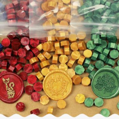 China 100Pc Retro Decoration Sealing Wax Seal Stamp Wax Beads Scrapbook Birthday Party Invitation DIY Material Wedding Ceralacca Wax for sale