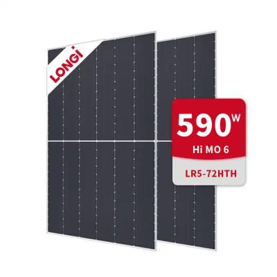 China Monocrystalline Silicon LONGi Hi-MO 6 Scientists LR5-72HTH 580-600M HPBC Half Cell 182mm 580W 585W 590W 595W 600W Solar Panels for sale