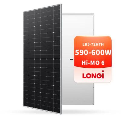 China Monocrystalline Silicon Longi Hi-Mo 6 LR5-72HTH 580-600W 144 Cells Solar Panel With CE TUV ETL CEC For Home for sale