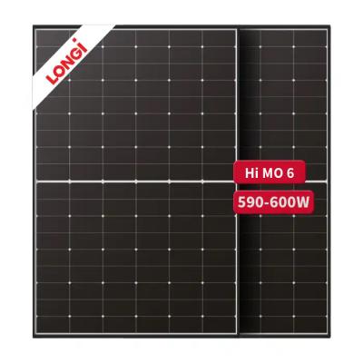 China Monocrystalline Silicon Longi Hi-mo X6 Scientist Lr5-72hth 590-600m Half Cell Solar Power Panels 590w 595w 600w for sale