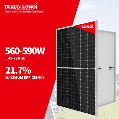 China Solar Power System Best value LONGI solar Hi-MO6 Photovoltaic Modules 590W 585W 580W High Efficiency High Power solar panel by TAINUO SOLAR for sale