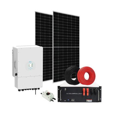 China Ground Mounting 10KW Off Grid Hybrid Solar Power System For Home Commercial Photovoltaic Panel System 8KW 5KW 10KW 20KW Energy Storage System for sale