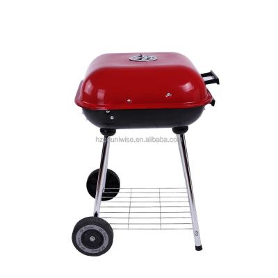 China Multifunctional Easily Assembled Mini Outdoor Single Hamburger Charcoal BBQ Portable Grills for 3-6 People for sale