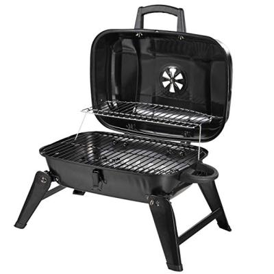 China Adjustable Height 17.5inch Grills Barbecue Charcoal BBQ Foldable Grill for sale