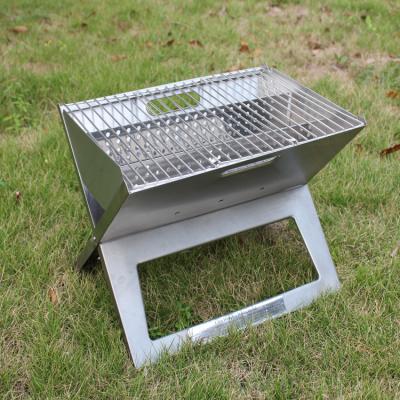 China Easily Assembled Outdoor Folding Portable Stainless Steel Charcoal BBQ Single Type X-Type Grill for sale