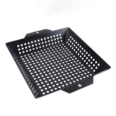 China Easily Cleaned Non-Stick Carbon Steel BBQ Liner Trays GRILL Grill Pans With Holes for sale