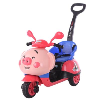 China Ride on Toy Infant Children's Motorcycle Men's and Women's Electric Rechargeable Tricycle 1-3-6 Years Old Toy Car Can Rest for sale