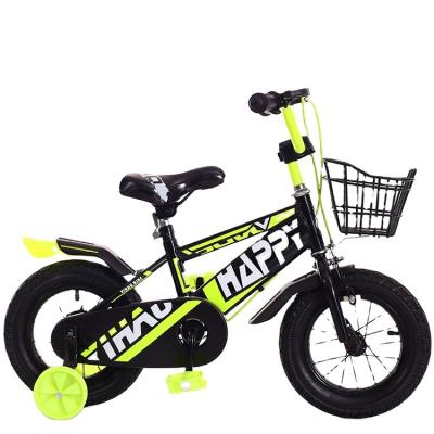 China 2021 New Children's Bicycle 18 Models Steel Front And Rear Pneumatic Tires With Auxiliary Wheels In Bright Colors for sale