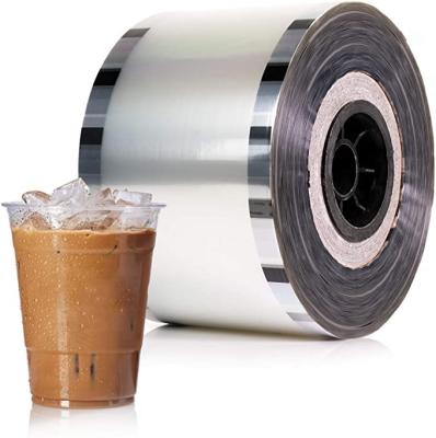 China Customized Flexible Sealing Plastic Sheet Soft Bubble Tea Cup Sealing Film Roll Plastic Moisture Proof for sale