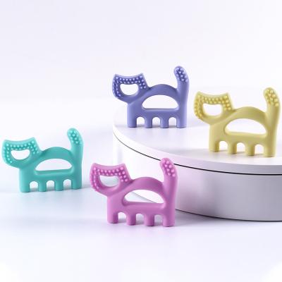 China Silicone Kids Grinding Eraser Toy Food Grade Silicone Tipped Non-Toxic Soft Baby Teething Toys Silicone for sale