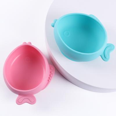 China Children's factory sells baby adsorbed silica gel bowl food grade production of anti - breaking tableware for sale