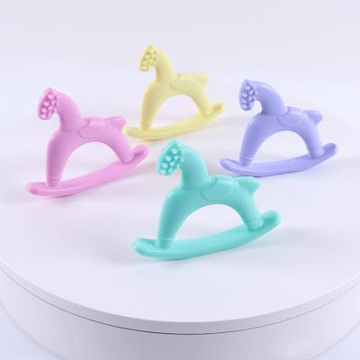 China Wholesale Safe Stop Infant Toddler Infant Thumb Silicone Finger Teether Chew Silicone Food Grade Baby Sucking Teether for sale