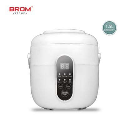 China Japan Family 1-2 Automatic Cooking Portable Lunch Box Office Porcelain Korean Personal Size Soup Pot Korean 5 In 1 Mini Electric Cooker Rice Cooker for sale