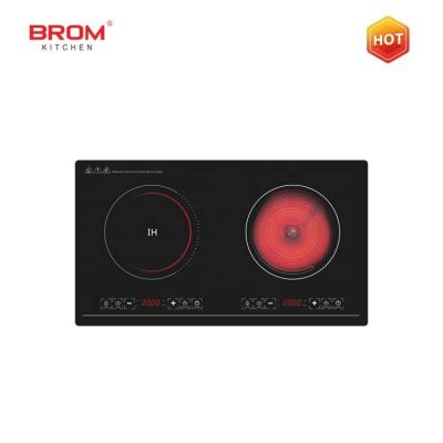 China New Induction 2 Cooktop Eco-friendly Main Commercial Ceramic National Ceramic Touch Control Burner Double Built In Cooker for sale