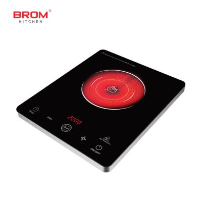 China Eco-friendly portable electric hot electric ceramic induction cooktop barbecue stove indection cocina de infrarrojos halogen for sale