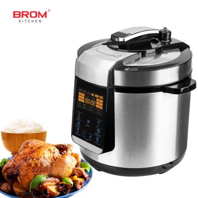 China Electric Low Power Electronic Smart Multicooker Hotel Kitchen Stainless Steel Shell Presser Multi Pressure Rice Cooker for sale