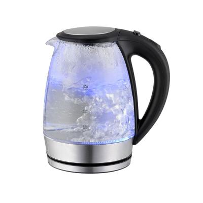 China 360 Degree Factory Electric Glass Kettle Portable Automatic Power Supply Environmental Friendly Low Rotation High Capacity 2L for sale