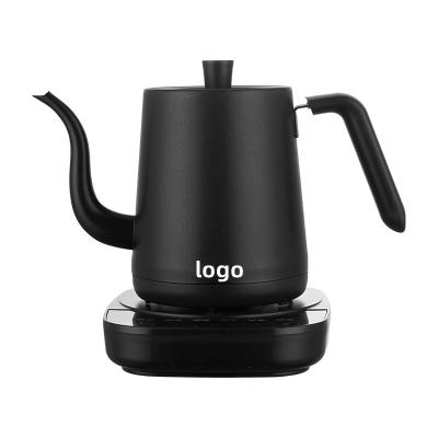 China 360 Degree Electric Coffee Pot Maker 110v/220v Water Rotation Low Temperature Control Heating Stainless Steel Gooseneck Teapot Electric Kettle for sale